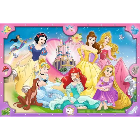 Puzzle Trefl 160 XL Różowy świat księżniczek Disney Princess 500257