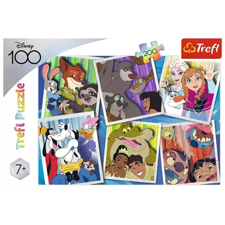 Puzzle Trefl 200 Bohaterowie Disney 132991