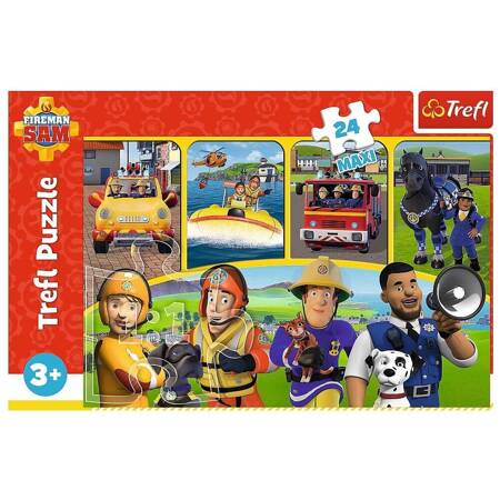 Puzzle Trefl 24 maxi Strażak Sam i przyjaciele 143560