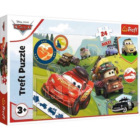 Puzzle Trefl 24 maxi Wesołe auta 143522