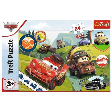 Puzzle Trefl 24 maxi Wesołe auta 143522