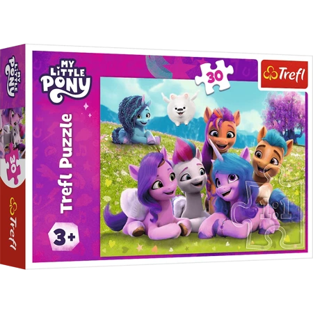 Puzzle Trefl 30 Przyjacielskie koniki Pony 182996