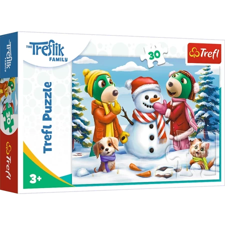 Puzzle Trefl 30 Zimowe zabawy Treflików 183009