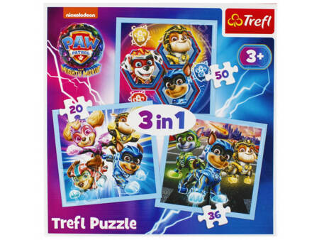 Puzzle Trefl 3w1 Moc Mighty Pups 348699