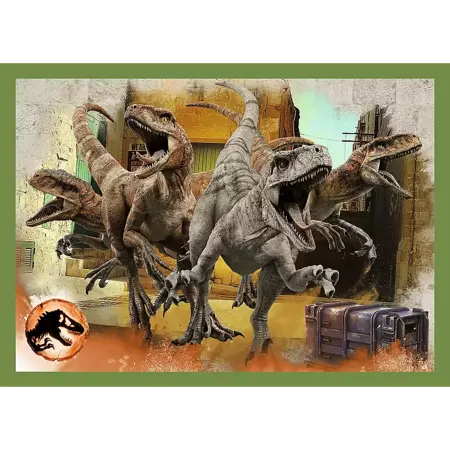 Puzzle Trefl 4w1 Groźne dinozaury Jurasic World 346077