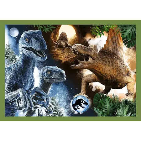 Puzzle Trefl 4w1 Groźne dinozaury Jurasic World 346077