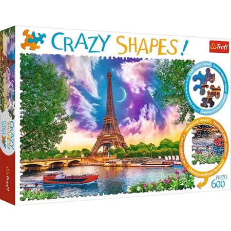 Puzzle Trefl 600 Crazy Shapes Niebo nad Paryżem 111156