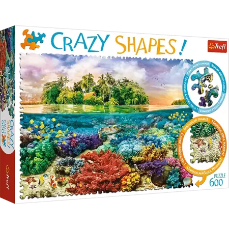 Puzzle Trefl 600 Crazy Shapes Tropikalna wyspa 111132