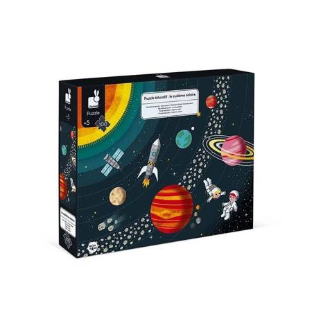 Puzzle edukacyjne Układ słoneczny 100el Janod 326784