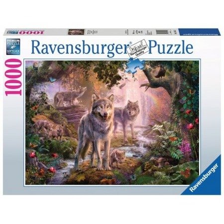 Puzzle ravensburger 1000el wilki w lecie 151851