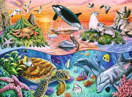 Puzzle ravensburger 100el xxl piękny ocean 106813 ***2