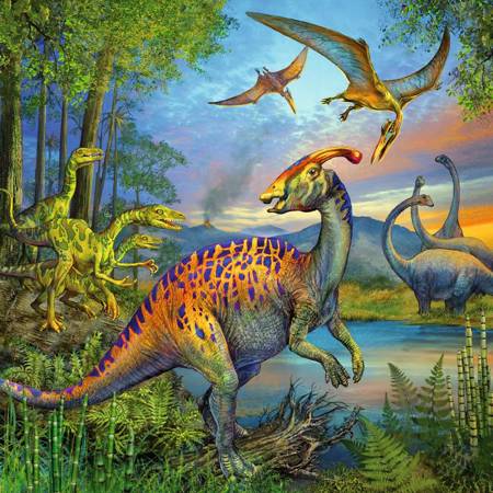 Puzzle ravensburger 3*49el fascynacja dinozaurami 093175