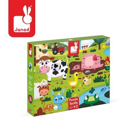 Puzzle sensoryczne 20el Farma Janod 327729