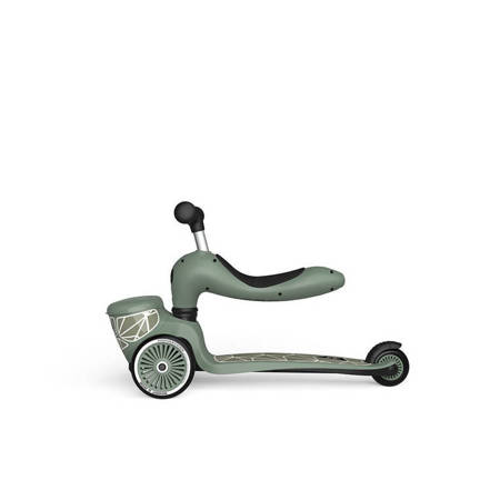 SCOOTANDRIDE Highwaykick 1 Lifestyle 2w1 Jeździk i hulajnoga z zamykanym schowkiem 1-5 lat Green Lines 966047