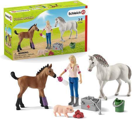 Schleich Odwiedziny weterynarza Farm World 573151