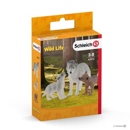 Schleich wild life matka wilk i wilczki 029790