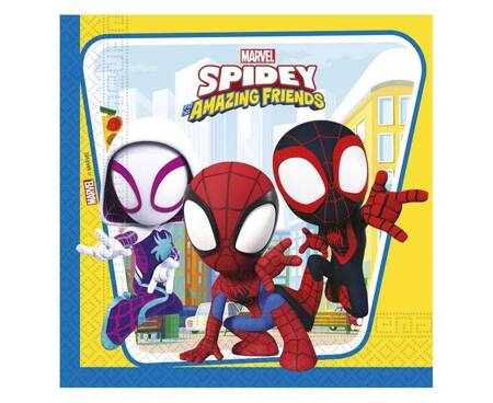 Serwetki papierowe Spidey & His Amazing Friends 33x33 cm 20 szt 948781