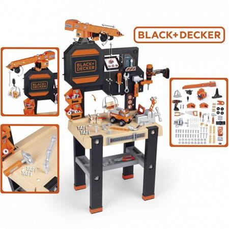 Smoby Black & Decker Warsztat z dźwigiem i narzędziami 607311