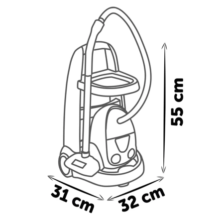 Smoby Wózek do sprzątania z odkurzaczem 303169