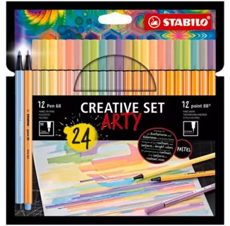 Stabilo Zestaw Creatywny 24szt Point 88 i Pen 68 ARTY 582339