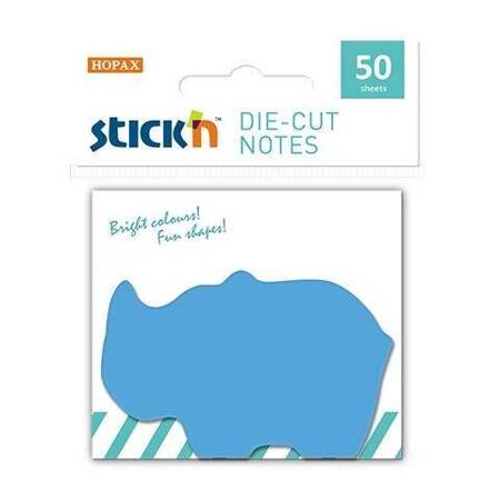 Stick'n Notes samoprz. kształty zoo papierowe 50k. nosorożec 217788