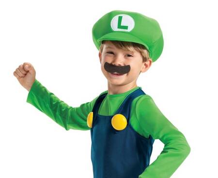 Strój Luigi Fancy Nintendo rozm M 7-8 lat 02115