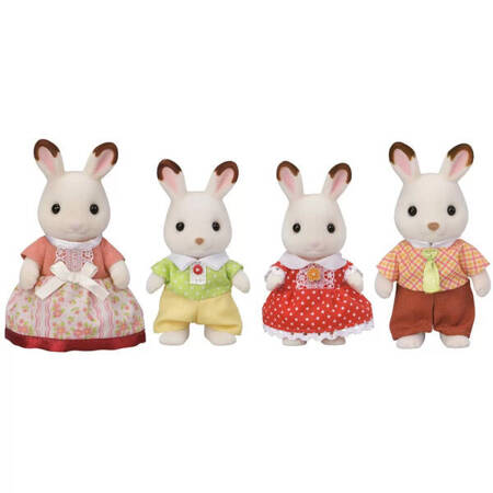 Sylvanian Families 5655 Rodzina królików z czekalodowymi uszkami 056554