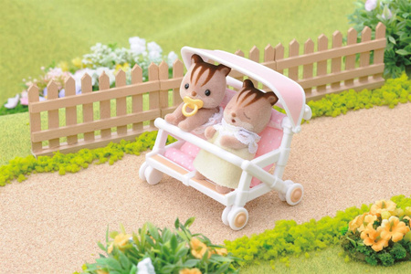 Sylvanian families 4533 podwójny wózek spacerowy 