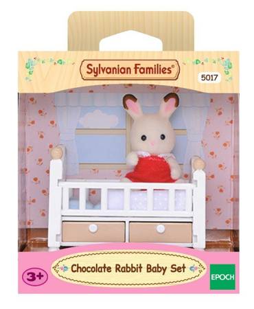 Sylvanian families 5017 zestaw dziecko królik + łóżeczko