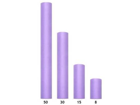 Tiul gładki, fiolet, 0,3 x 9m (1 szt. / 9 mb.)