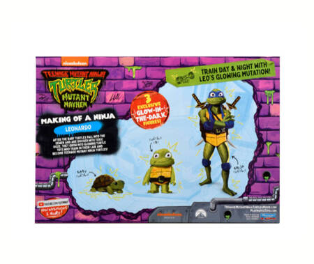 Tmnt Wojownicze Żółwie Ninja Movie Mutatnt Mayhem 3-pak figurek Leonardo 7835813