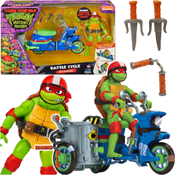 Tmnt Wojownicze Żółwie Ninja Ninja Kick Cycle With Raphael figurka pojazd 834328