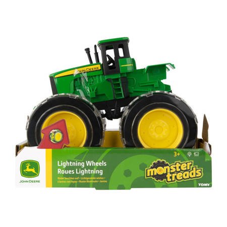 Tomy john deere traktor monster świecące koła 464341