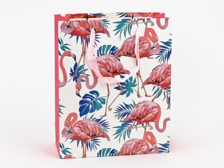 Torebka na prezenty flamingi 484498