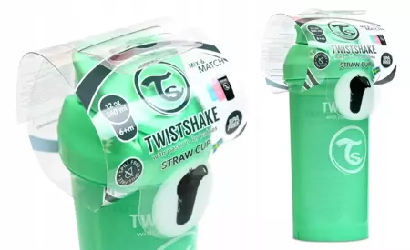 Twistshake Bidon Straw Cup 360 ml 6+m Pastel Green 125903