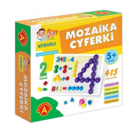 WPINANKA-MOZAIKA CYFERKI 018684