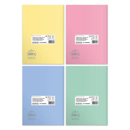 Zeszyt B5 60 kartek w kratkę Eco PP Pastel Colors Fsc 565287