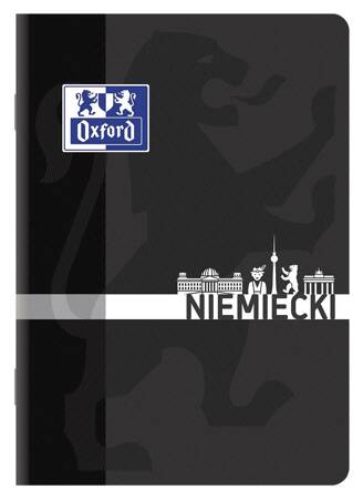 Zeszyt oxford a5 60k temat.j.niemiecki krata 90g 369004