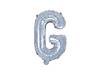 Balon foliowy litera "g", 35cm, holograficzny