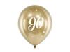 Balony Glossy 30cm 90 złoty 6szt 168497