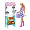 Barbie HCN22 Targ farmerski Zestaw + lalka 015542