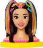 Barbie HMD81 Głowa do stylizacji Neonowa czarne włosy 125197