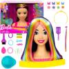 Barbie HMD81 Głowa do stylizacji Neonowa czarne włosy 125197