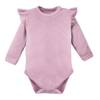 Body z falbankami SIMPLY COMFY wrzosowy 086