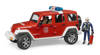 Bruder 02528 jeep wrangler unlimited rubicon straż poż.św.dźw. Z fig.strażaka 025281