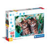 Clementoni Puzzle 60 Super Kolor Lovely Kitty Twins 265992