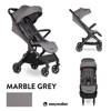 Easywalker Jackey Kompaktowy, samoskładający się wózek spacerowy z torbą transportową Marble Grey 110647+ Kierownica GRATIS