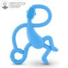 Matchstick monkey dancing light blue terapeutyczny gryzak masujący ze szczoteczka