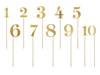 Numery na stół, złoty, 25,5-26,5cm (1 op. / 11 szt.)