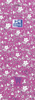 Oxford floral lista zakupowa 74x210mm - miękka kartonowa okładka - zszywki - 80 kartek - miks wzorów